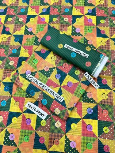 *2 PC | Digital Printed All Over 90×70 Airjet Lawn