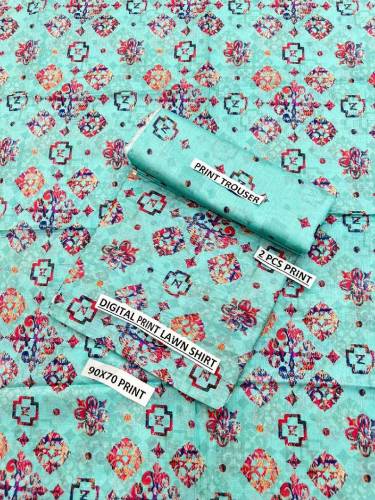 *2 PC | Digital Printed All Over 90×70 Airjet Lawn
