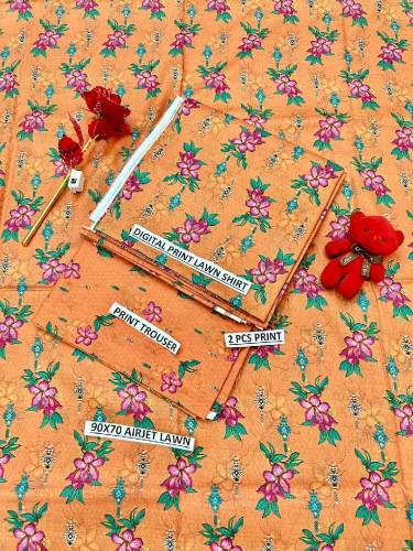 *2 PC | Digital Printed All Over 90×70 Airjet Lawn