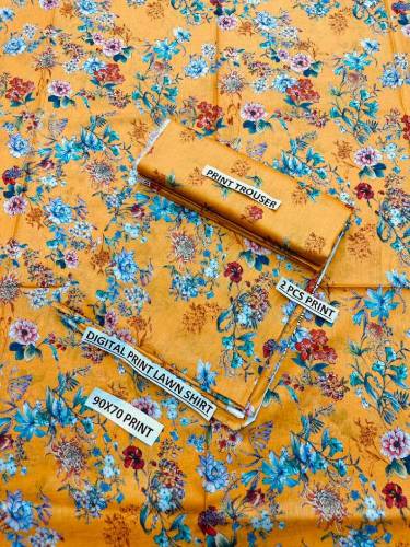 *2 PC | Digital Printed All Over 90×70 Airjet Lawn