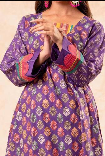 2Pcs Safwa Women Lawn Printed Unstitched Suit