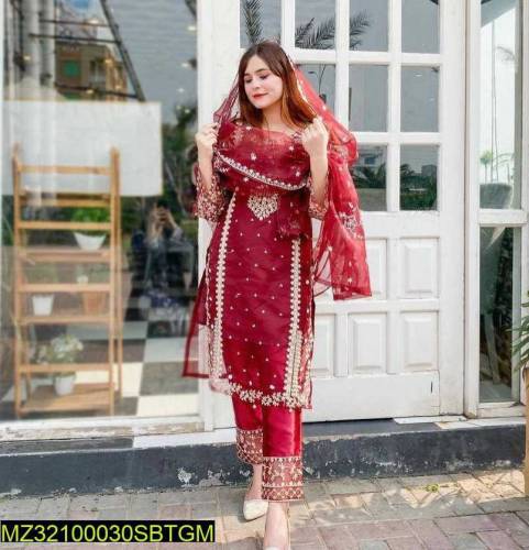 3pc Women Stitched Suit