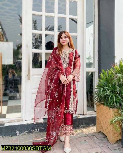 3pc Women Stitched Suit