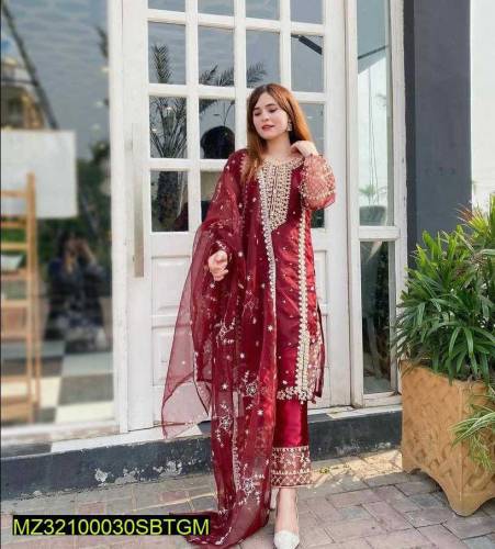 3pc Women Stitched Suit