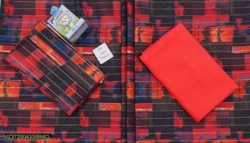 2 pic unstitch woman linen printed sot