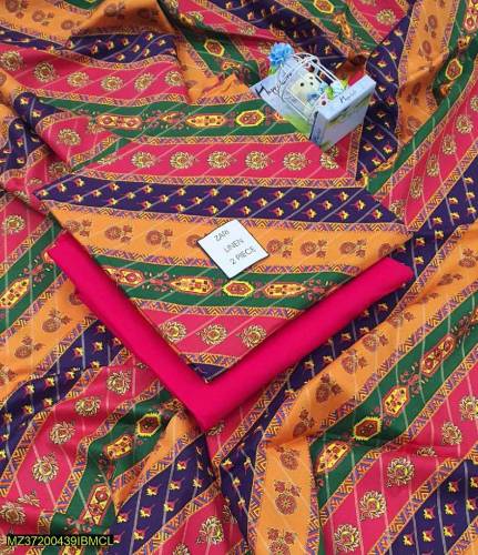 2 pic unstitch woman linen printed sot