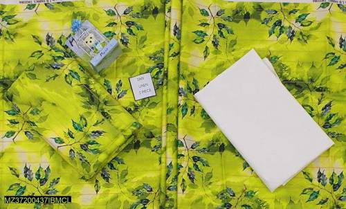 2 pic unstitch woman linen printed sot