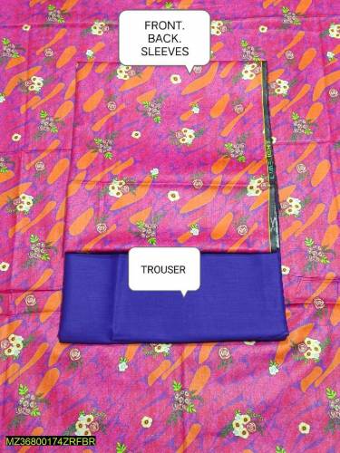 2 pis fbric  digital drss luwn drss