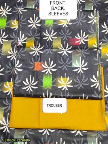 2 pis fbric  digital drss luwn drss