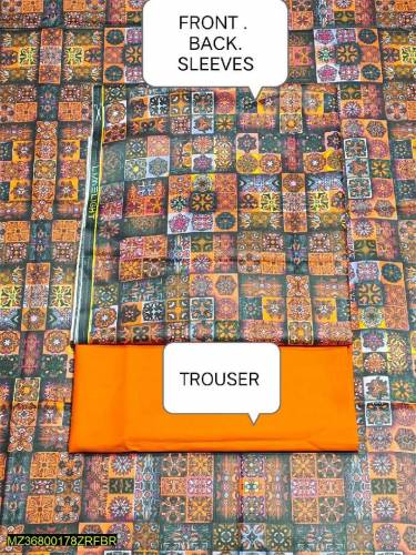 2 pis fbric  digital drss luwn drss