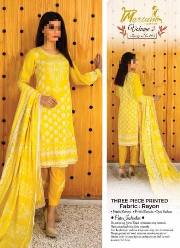 Marium Printed 3 piece suit 