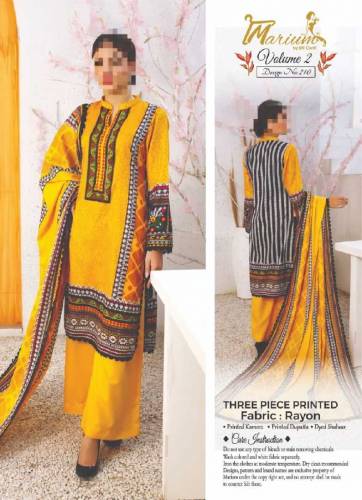 Marium Printed 3 piece suit 