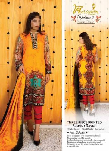 Marium Printed 3 piece suit 