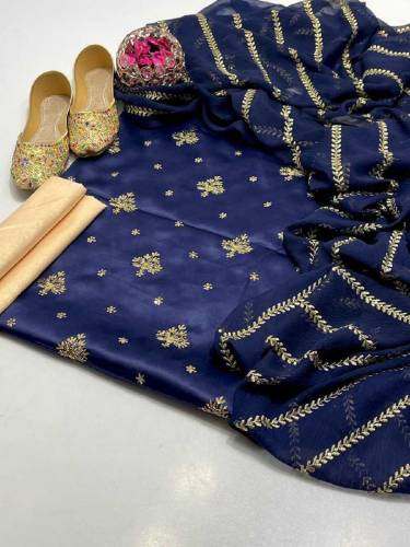 *Alhamdulillah*- Shamoz silk fabric all over sequence 