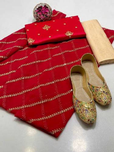 *Alhamdulillah*- Shamoz silk fabric all over sequence 