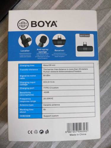 BOYA BY-MW3 Bluetooth microphone 