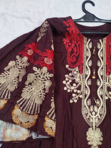 Embroidered Butterfly Style - Frock