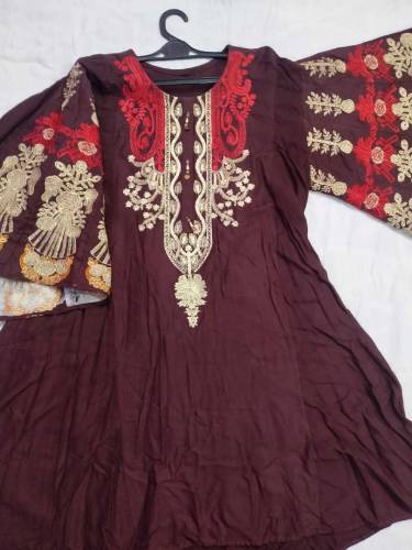 Embroidered Butterfly Style - Frock