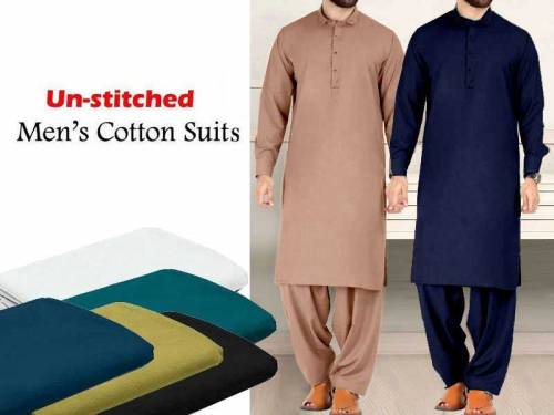 Gull Ahmad Unstitched plain suite