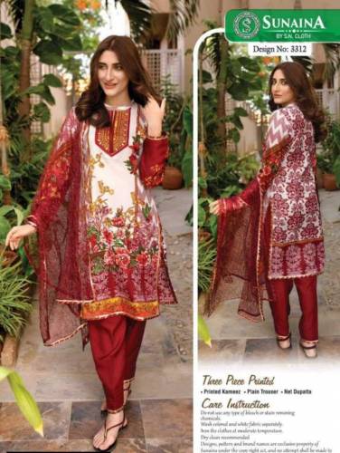 Women Unstitched Printed Suit