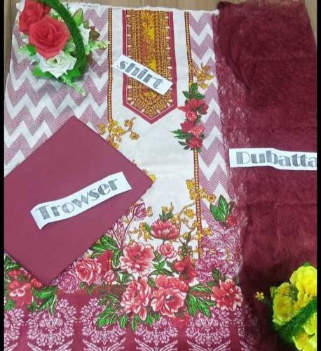 Women Unstitched Printed Suit