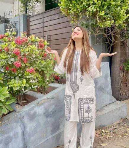 Women's Linen Printed Suit