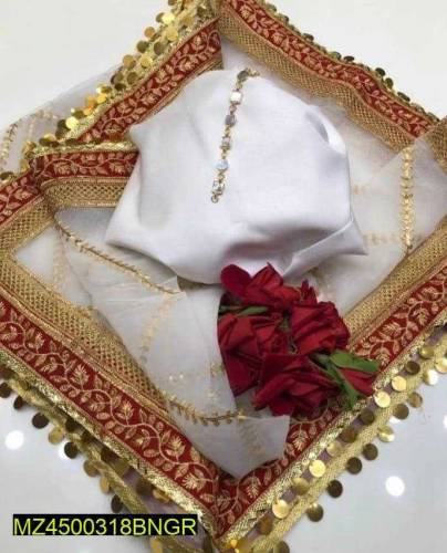 3pc women's unstitched katan silk suit 