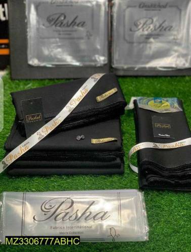 men's unstitched cotton plain suit 