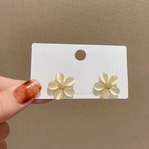korean flower studs