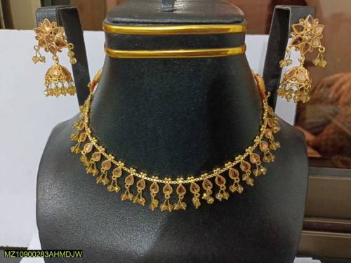 Kundan stylish necklace and earrings 