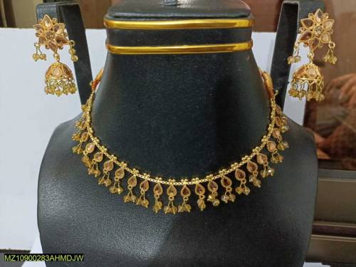 Kundan stylish necklace and earrings 
