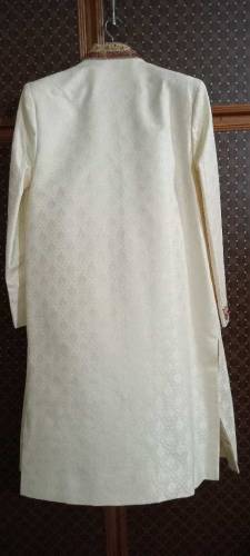 Sherwani cream color pure jama war