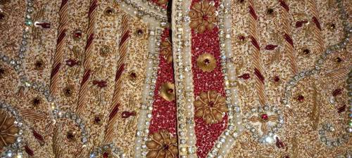 Sherwani cream color pure jama war