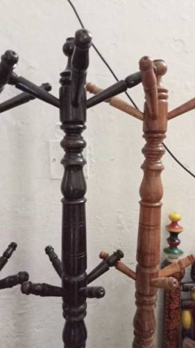 Towel and clothes stand wooden 