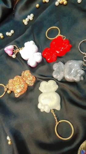 Handmade resin keychain 