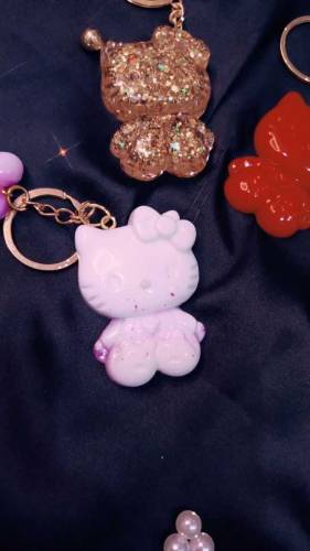 Handmade resin keychain 