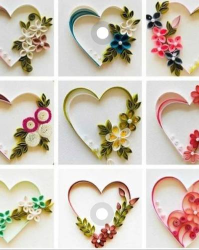 handmade heart shape cards