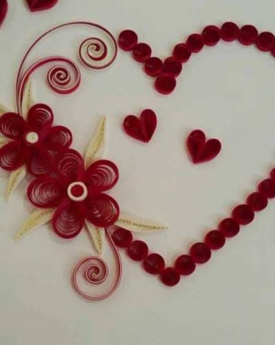 handmade heart shape cards