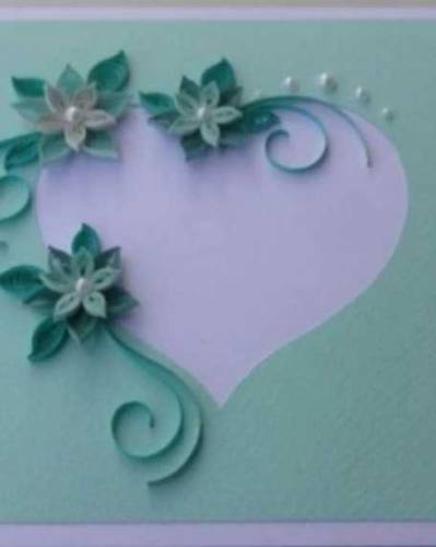 handmade heart shape cards