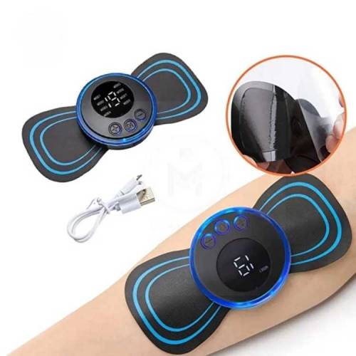 Portable Mini Neck Massager EMS Massage Patch for Muscle Pain Relief