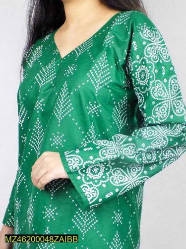 2 peice Women striched Cotton printed suit