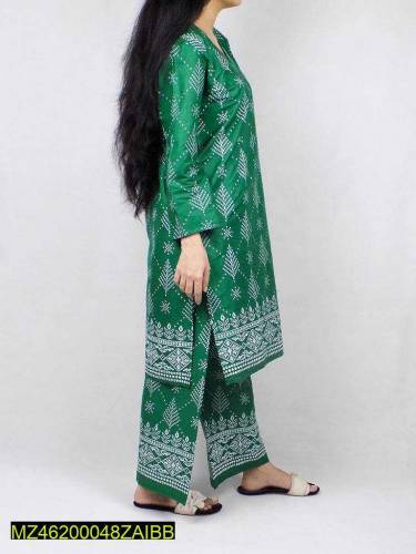 2 peice Women striched Cotton printed suit