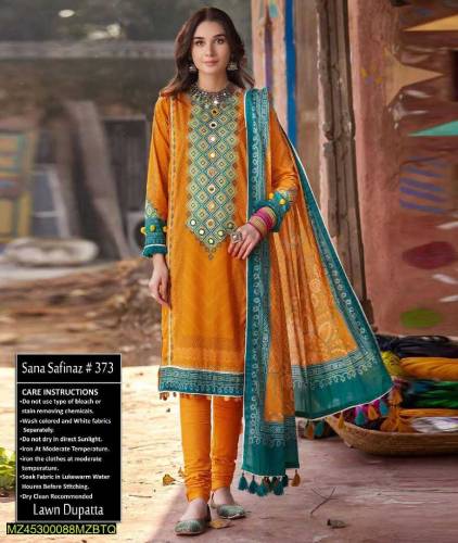 3 piece Lawn suit