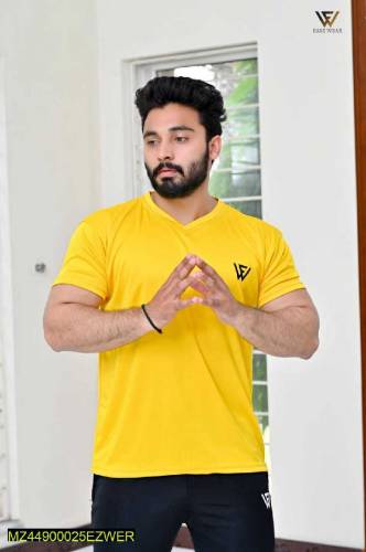 2 pcsmens stitched dry fit mesh tracksuit 