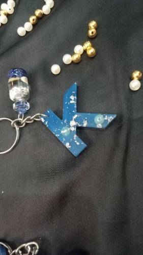 Handmade resin keychain 