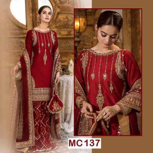 Heavy Embroidered Dresses Stiched & Unstich