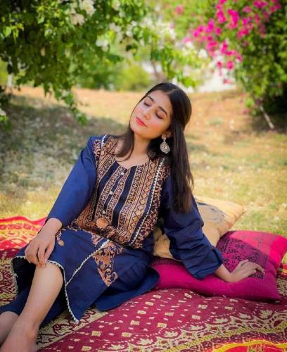 linen Embroidered 2pc