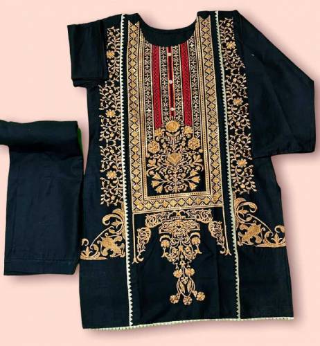 linen Embroidered 2pc