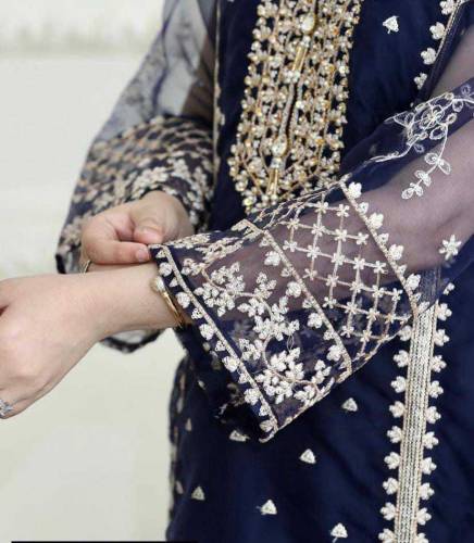 3pc fancy silk katan suit for women's/ cash on delivery 