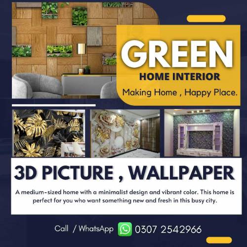 3D Wallpaper,Wooden & Vinyl Floor,Blinds,WPC & PVC Panel,kitchen & Woo